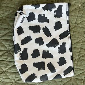 Black and White Patterned Pouch
